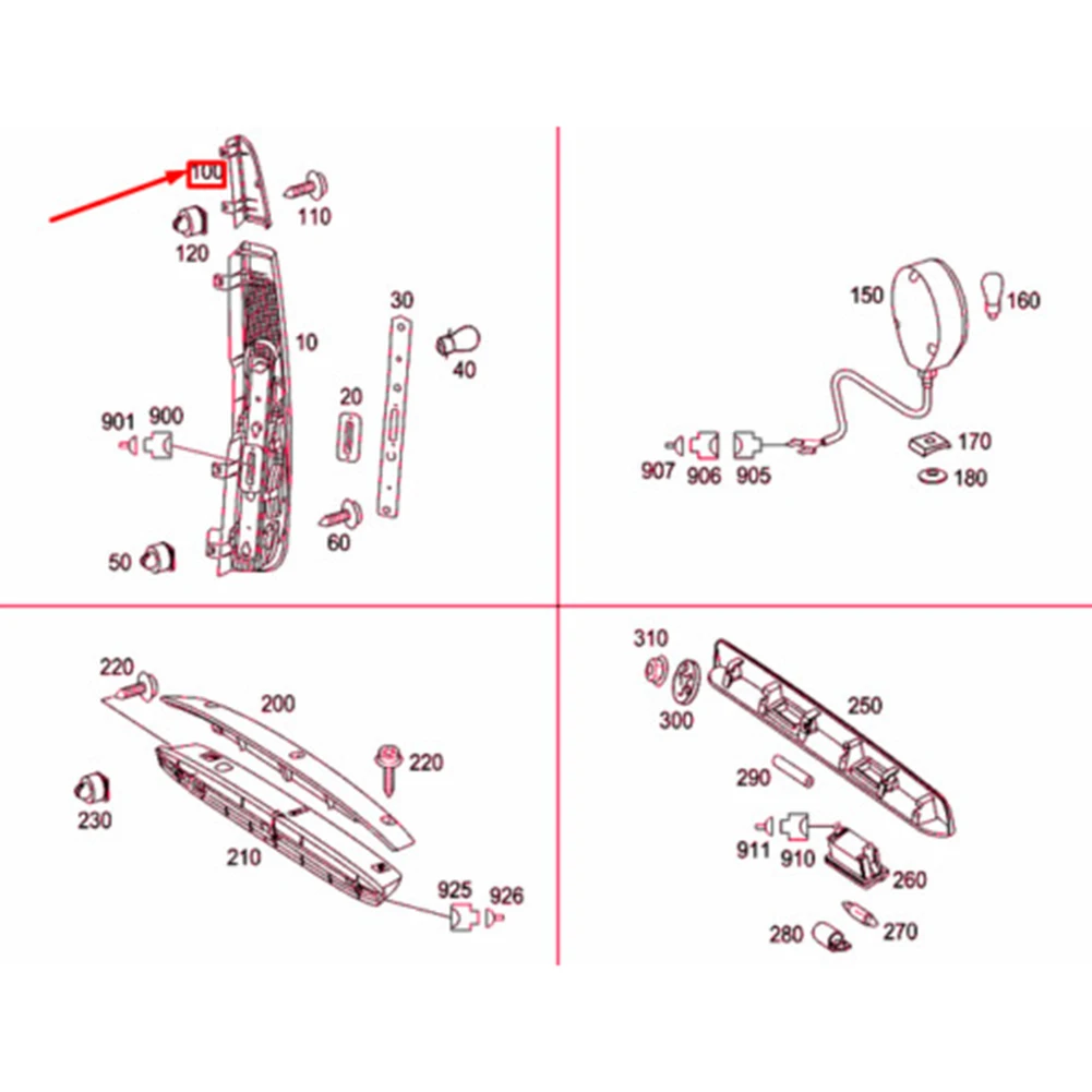 

A6398201964 Triangle Light Easy Installation For Fuel Pump For Mercedes Vito W639 03-2010 High Quality Hot Sale