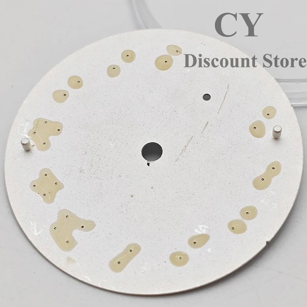 6498 Tarcza Czarny Niebieski Biały 37 mm Tarcza zegarka Zielona świecąca tarcza pasująca do mechanizmu ETA 6498 Seagull ST3621 — zdjęcie 5