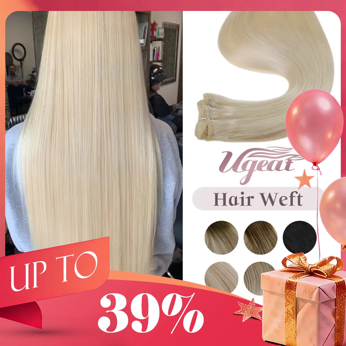 【new】ugeat-hair-weft-human-hair-100-real-human-hair-soft-remy-hair-extensions-for-women-100g-sew-in-hair-weft-extensions