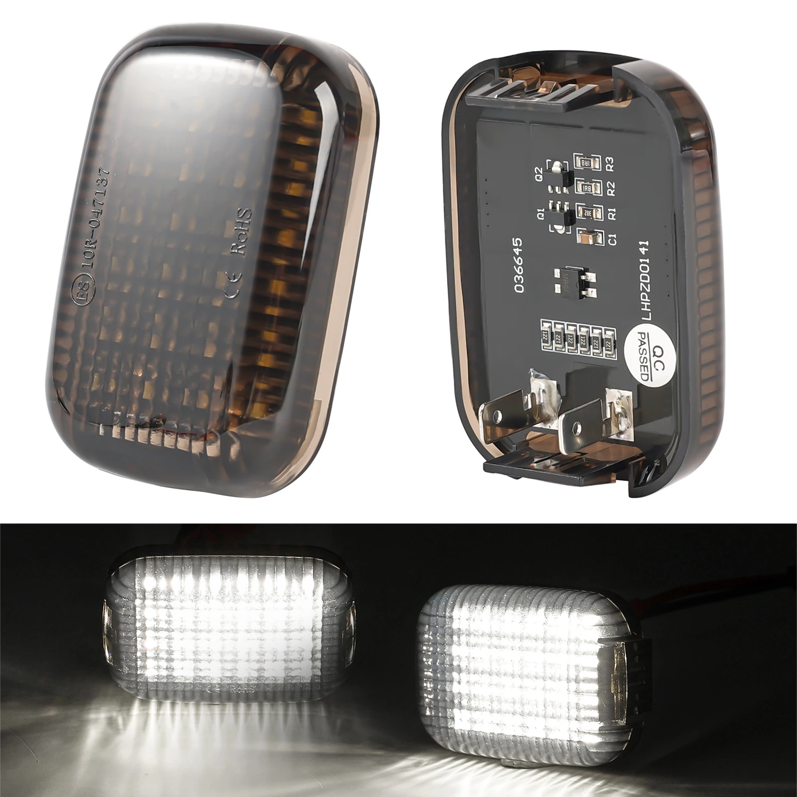 2x Interior Cargo Lights for 2014-2025 Ford Transit 150 250 350 350 HD Van Transit Connect Load Space Area Dome Cabin Courtesy