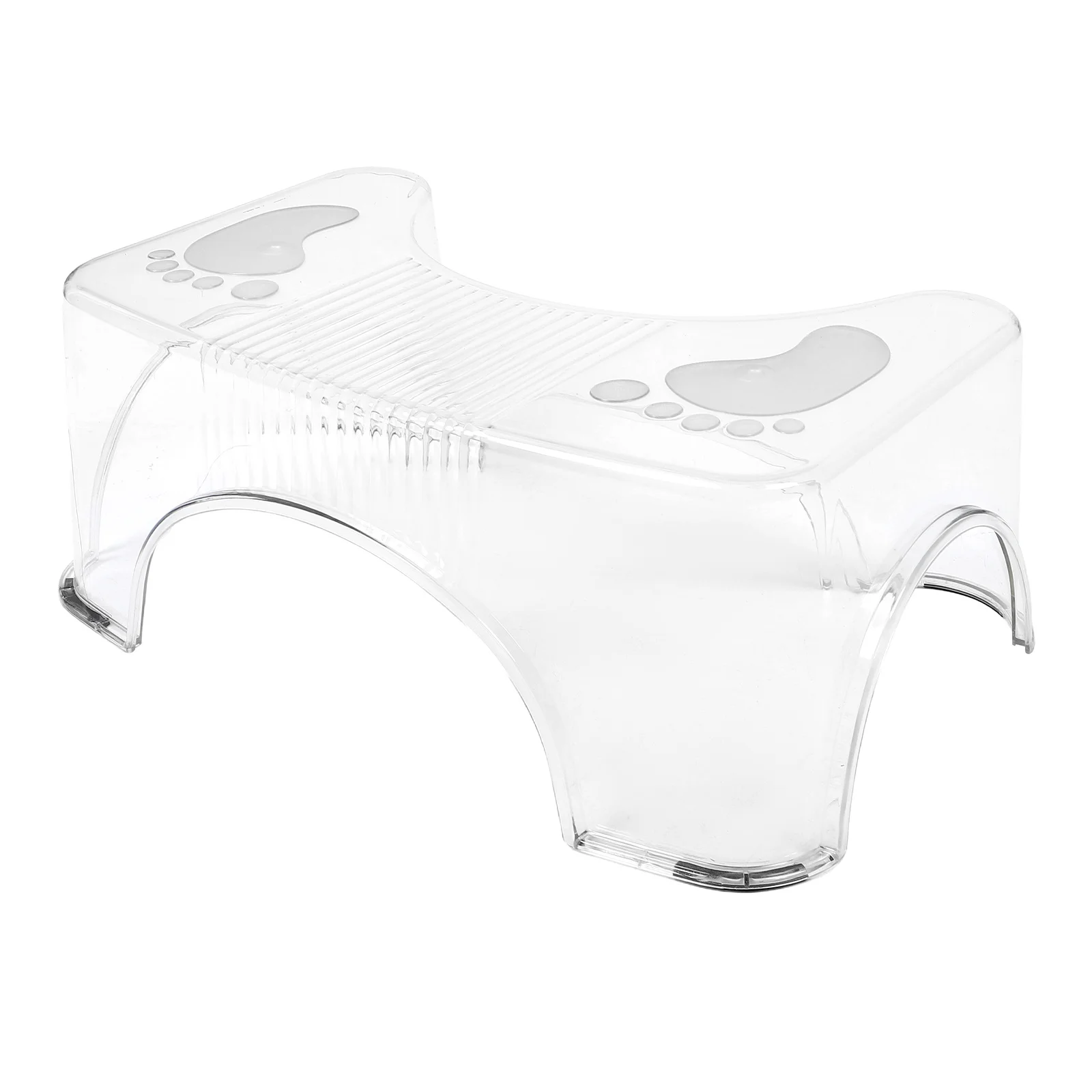

Clear Bathroom Stool Non-Slip Toilet Step Stool Home Potty Training Foot Rest Transparent Design Bathroom Supplies