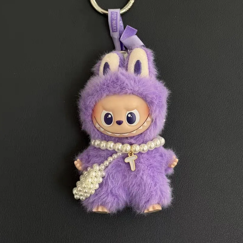 Pearl Collar Necklace For 10.5cm Labubu V4 Doll Clothes Outfit Accessories Ropa Labubu