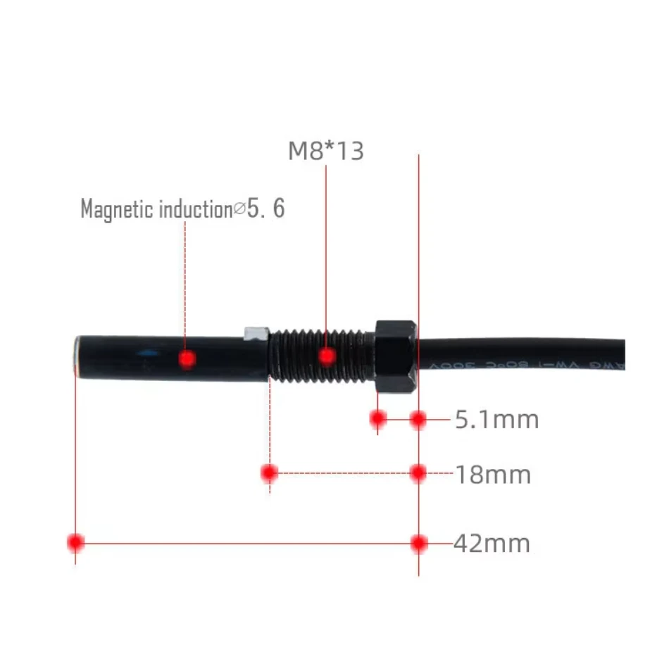 Electric Scooter Mountain Bike E-BIKE Magnetic Induction Wire 1500mm Power Cut Off Brake Sensor for Lever Cyling Accessories