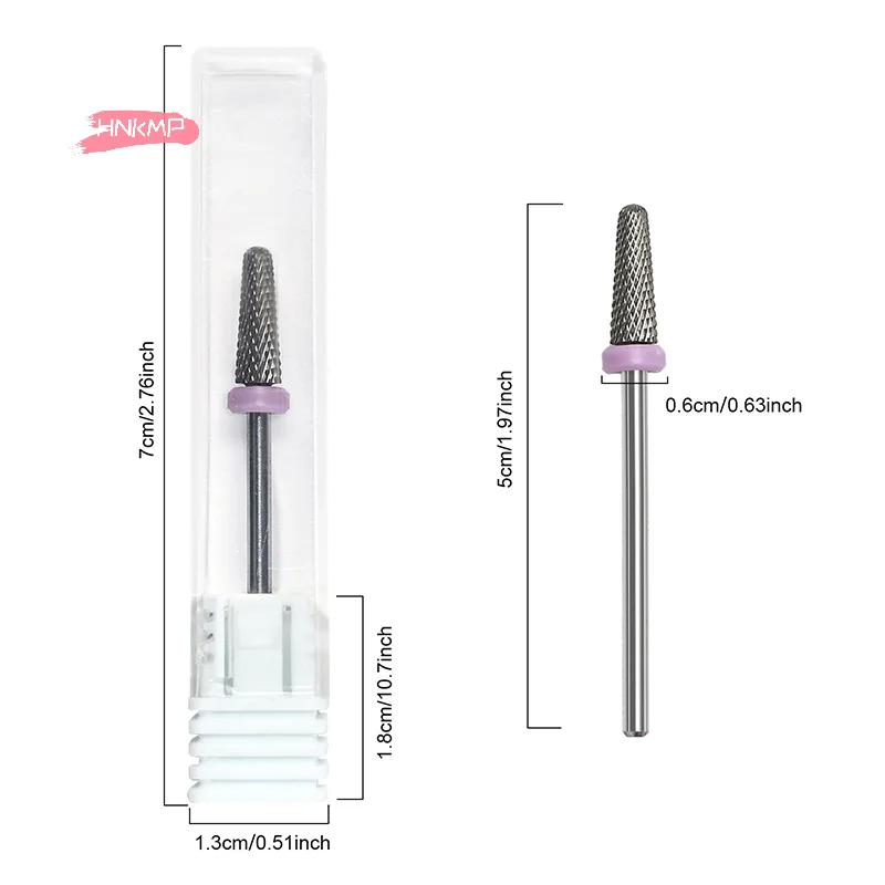 1 قطعة التنغستن الصلب مسمار مثقاب الخشب قاطعة المطحنة الكهربائية ل مانيكير باديكير أدوات ملفات الأظافر بت جهاز لدغ التدريبات #6