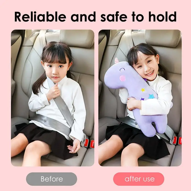 Car seat belt pillow shoulder pads pillow neck protector Cartoon throw pillow car seat belt shoulder pads seat belt cover