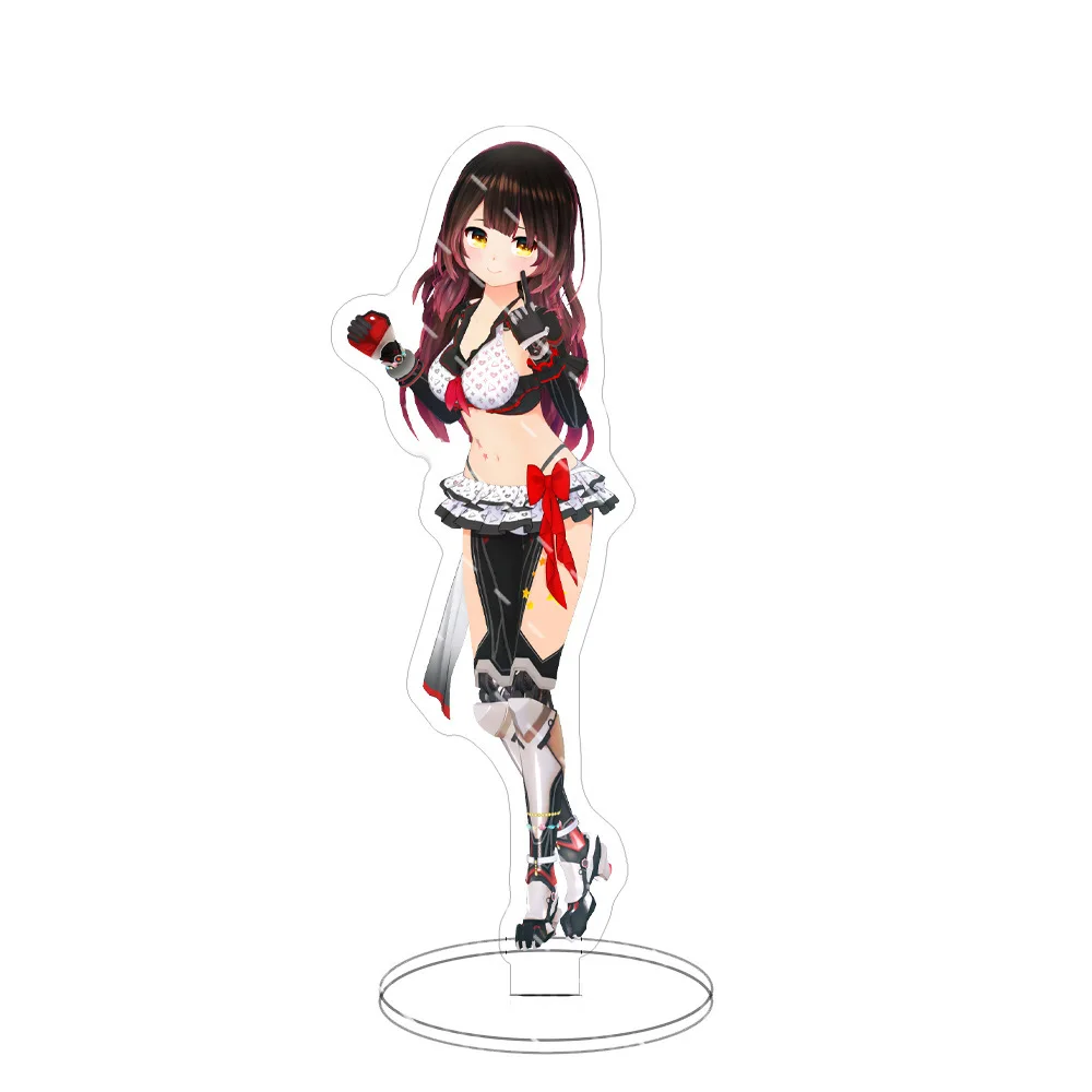 Cutey Hololive Vtuber Swimsuit Anime Figures Cosplay Acrylic Stands Model Exquisite Grils Desk Decor Cute Standing Sign Gifts view 5