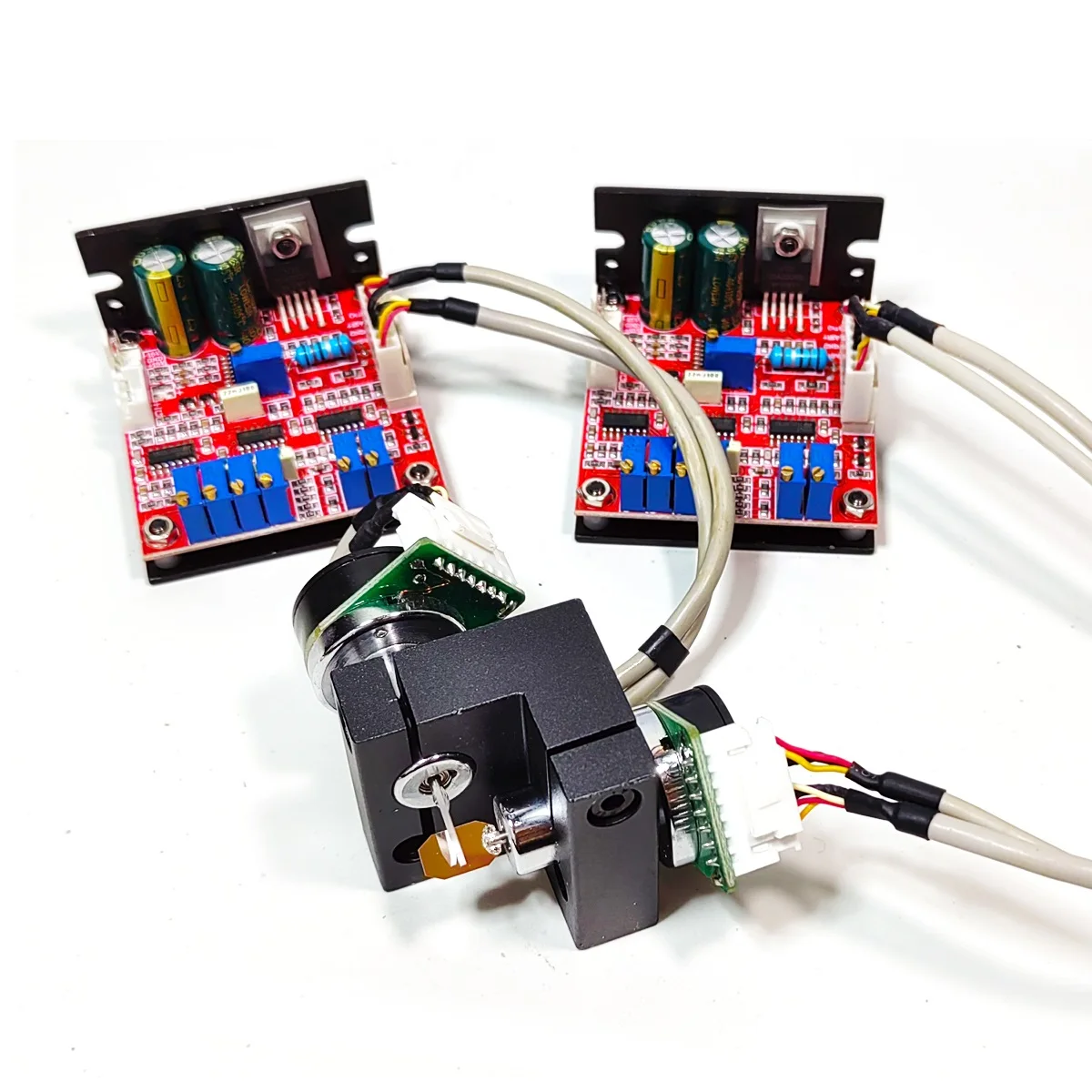 25Kpps ليزر جالفو الماسح الضوئي SLA 3D X-Y المسح الجلفانومتر الرسوم المتحركة ضوء المرحلة ± 15 فولت سائق