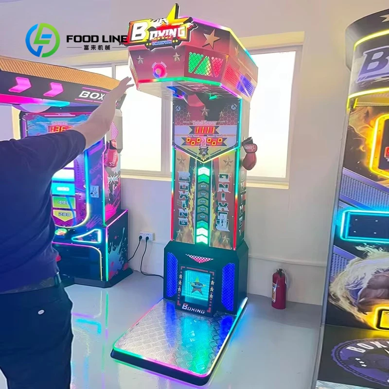 Customized 110/220V Coin Operated Arcade Boxing King Fighters Fighting Game Machine Amusement Coin Boxing Game Vending Machine