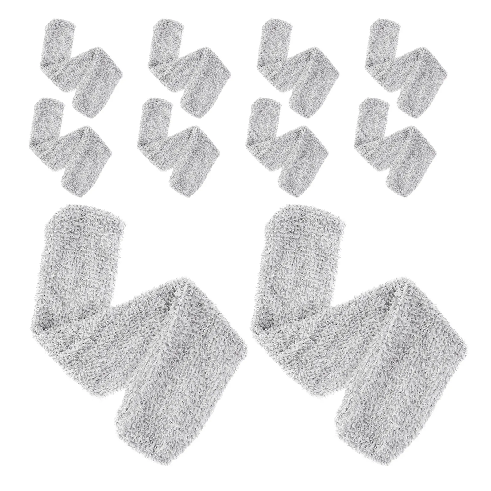 

10 шт. многоразовых моющихся салфеток для уборки пыли, серые, для диванов, мебели, кухни, стен и труднодоступных мест, набор для уборки дома