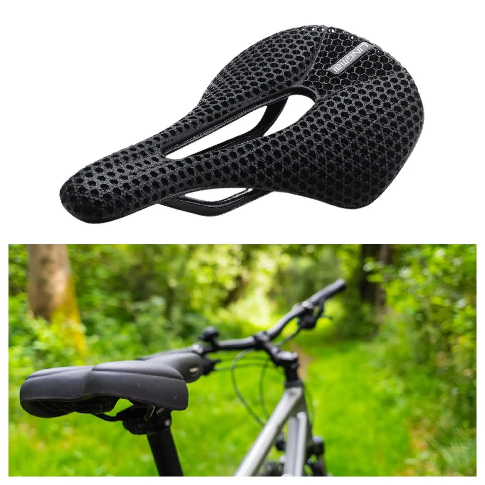 

3D Printed Bike Saddle Carbon Fiber Bike Saddle Adult Replacement Versatile for