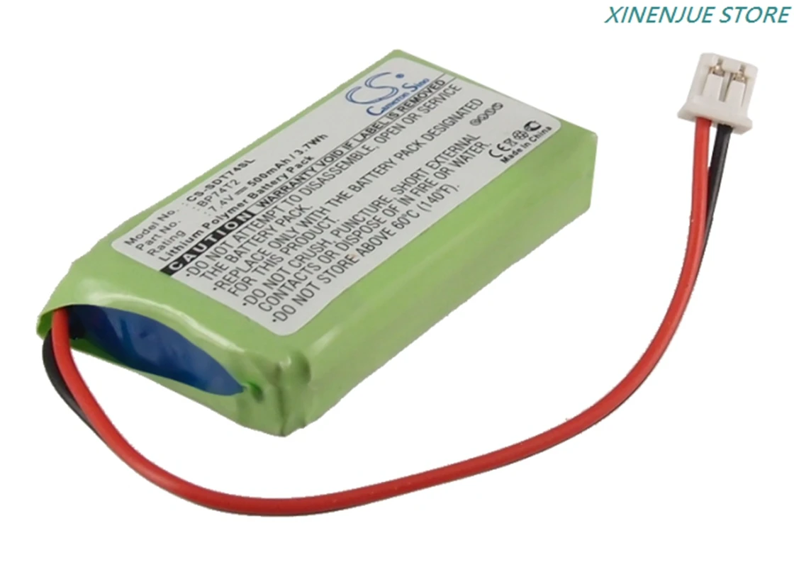 طوق بكلاب بطارية 7.4 فولت/500 مللي أمبير BP74T2 لأجهزة إرسال Dog tra 1900S ، 1902S ، أجهزة إرسال 2300NCP ، 3500-NCP ، 3502-NCP2300TX ، 2302NCP #3