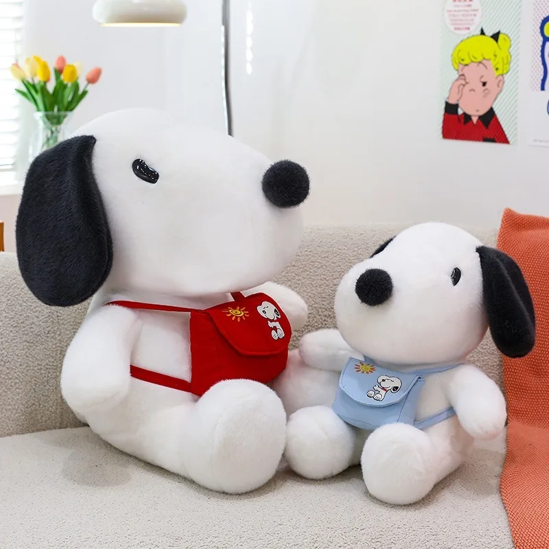 Kawaii Peluche Snoopy Zaino Giocattolo Seduto Cane Farcito Bambola Regalo Di Compleanno Per Bambini Grande Morbido Cuscino Pal per I Bambini Spedizione Gratuita