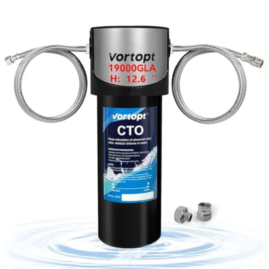 

Q7 19000 Gallon Sink Water FilterReduces Chlorine Lead Bad Taste and Odor Undersink Water Filter Systems Direct Connect to Kitc