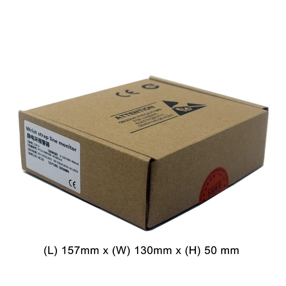 FEITA ESD شريط للرسغ شاشة عبر الإنترنت أداة محطة عمل عالية الجودة 518-2 جهاز اختبار إنذار معصمه مزدوج ثابت ومضاد للكهرباء الساكنة #3