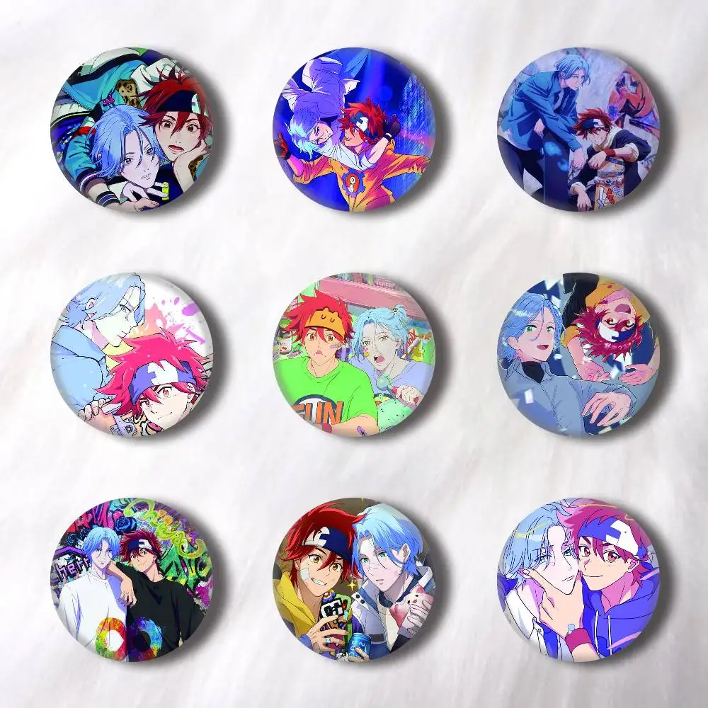 Anime SK8 The Infinity Creative Round Button Badges Cute Pin Brooch for Backpack Clothes Lapel Jewelry Accessories Friends Gift