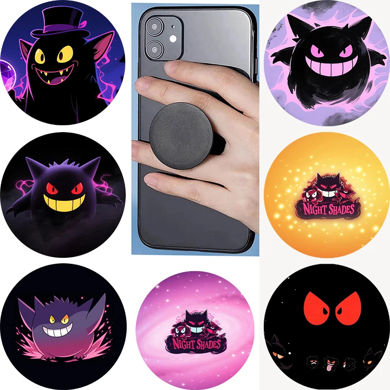 

Phone Socket Popping G-gengar For iPhone 16 Pro Griptok Mobile Phone Holder Stand Finger Ring Soporte Movil For iPhone 15Pro Max