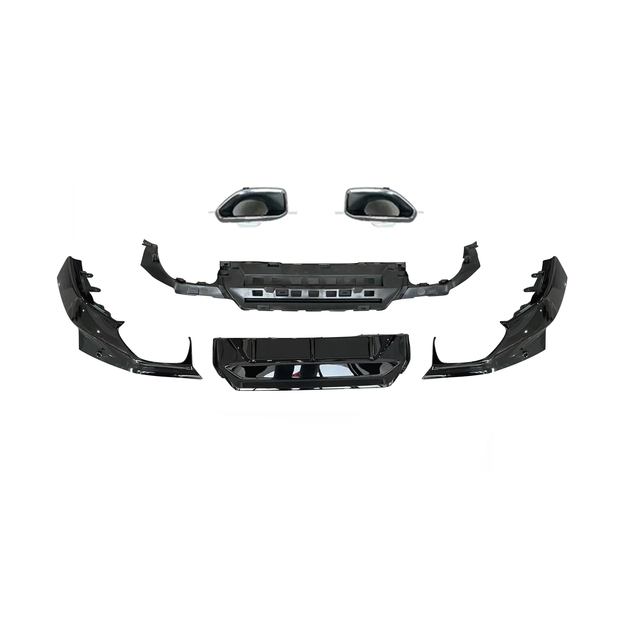 

High Quality PP Rear Bumper Diffuser for BMW 2 Series G42 2022 2023 with Steel Exhaust Tips