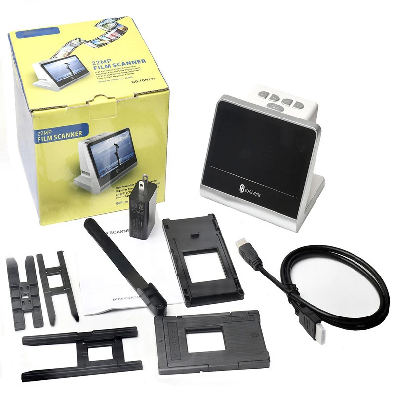 1.4-Megapixel Film Scanner for 135 126KPK 110 Film - Film-to-Digital Conversion with JPEG Output And 16GB Memory Support