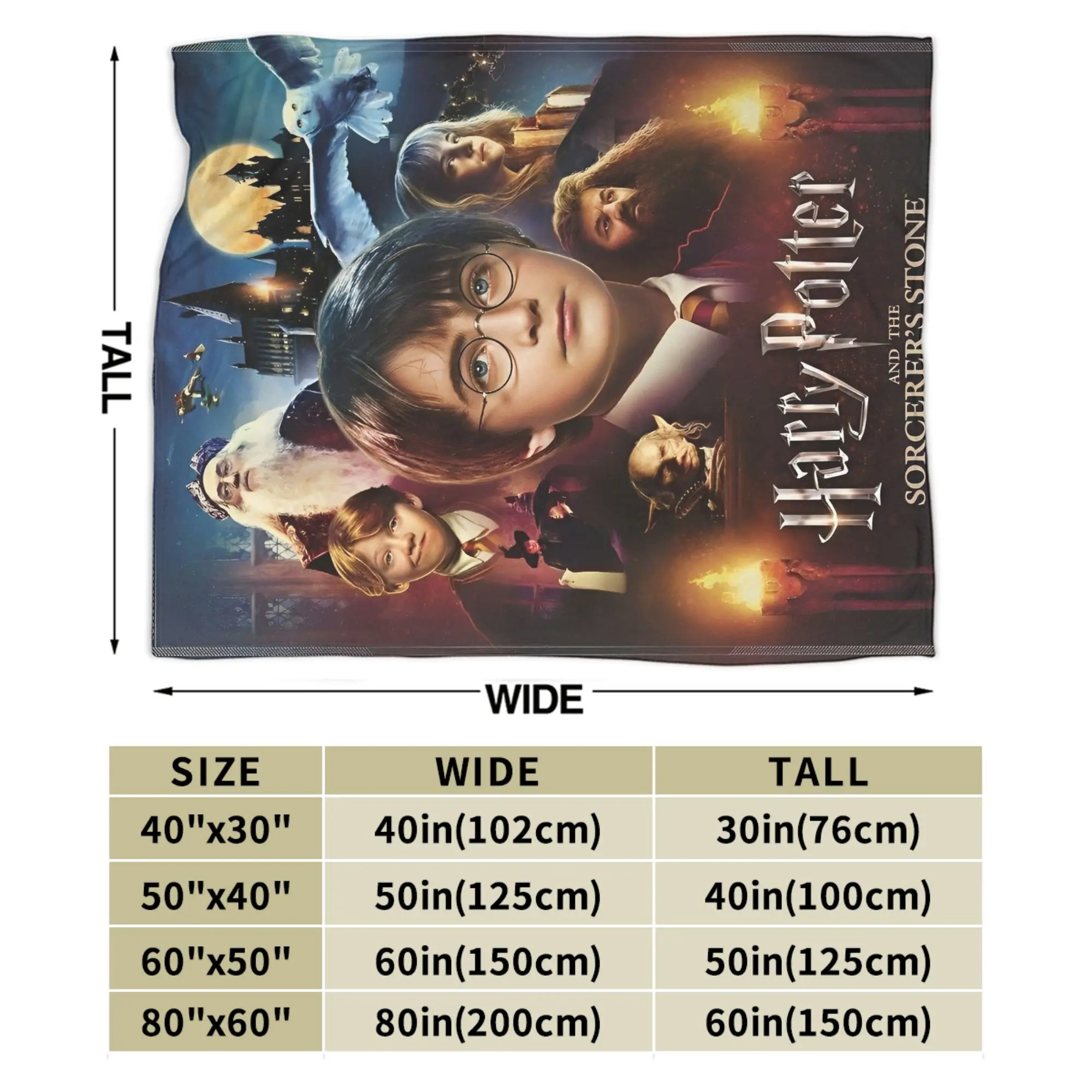 H-HARRY فيلم البطانيات P-POTTER الدافئة مريحة أفخم الفراش يلقي لغرفة النوم نزهة الفانيلا المفرش غطاء السرير