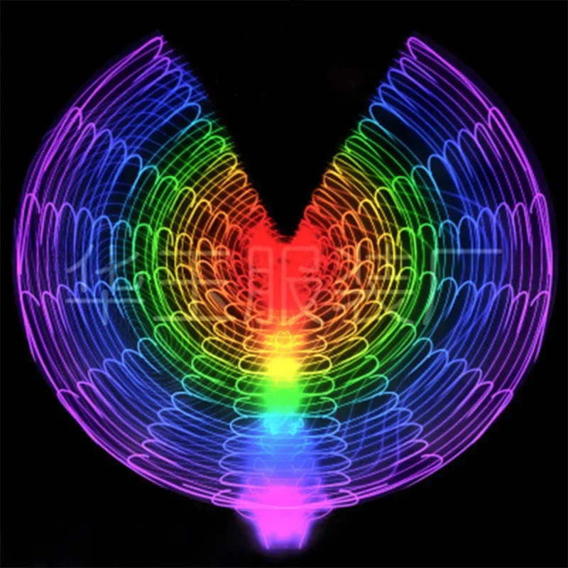 Belly Dance LED Wings Adult Performance Fluorescent Butterfly Isis Wings Belly Dancing Bellydance  Festival Outfit Women Costume