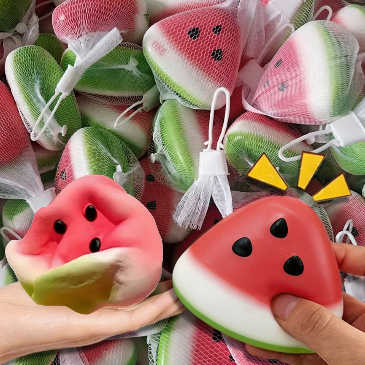 1/3/5Pcs Cute Watermelon Squishy Fidget Slow Rebound Decompression Toy Anti-Stress Rising Fruit Soft Stress Relief Squeeze Gifts