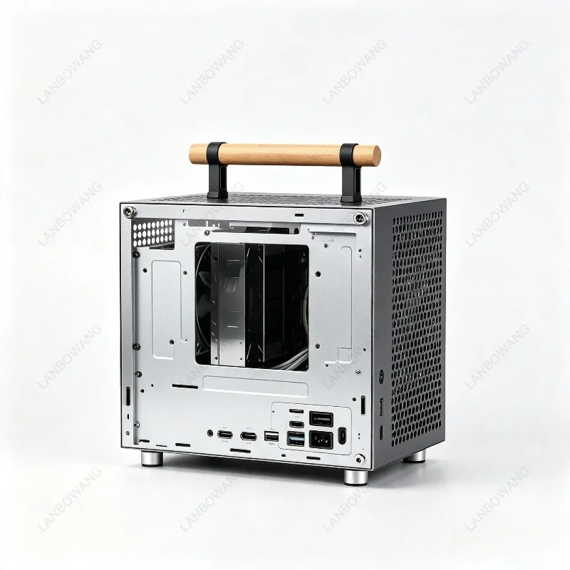 P70 All Aluminum Mini ITX Handheld PC Case SFX Inline Plug Small Desktop Chassis Non-C24U35A4