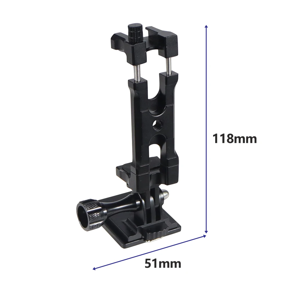 BGNing Handy-Clip-Monitorhalterung aus Aluminiumlegierung mit 1/4-Zoll-Arri-Positionierungsloch, Schnellverschluss für 62–87 mm große Smartphones – Detail 32