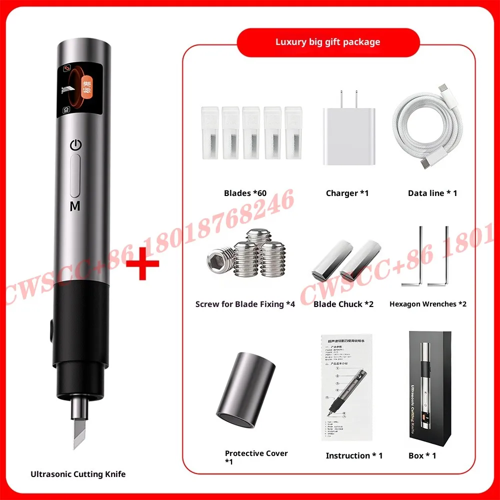 KS-F1 القاطع بالموجات فوق الصوتية المحمولة ثلاثية الأبعاد الطباعة تلميع فوهة بلاستيكية الراتنج PCB أداة الحفر الكهربائية #5