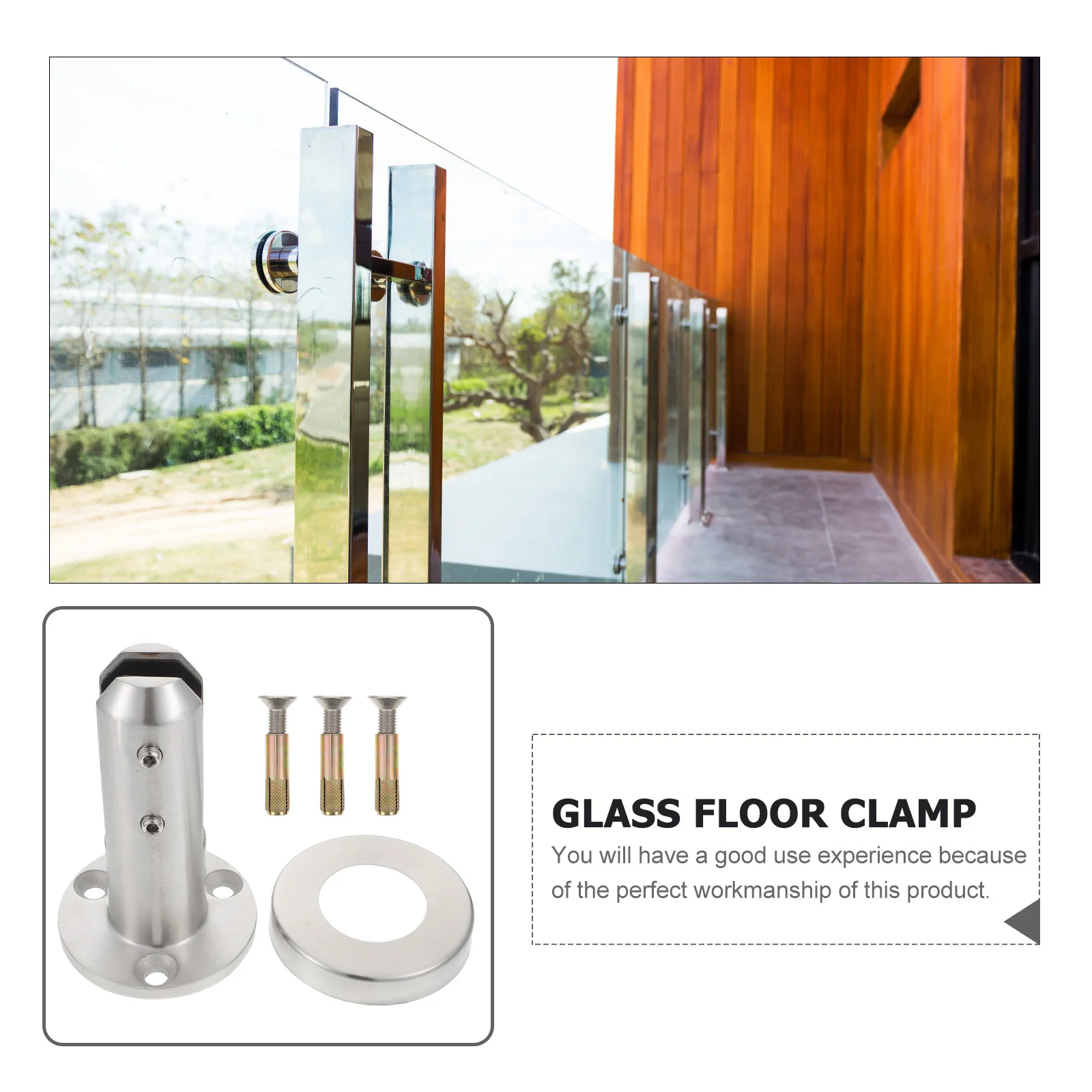 Зажим для стекла из нержавеющей стали