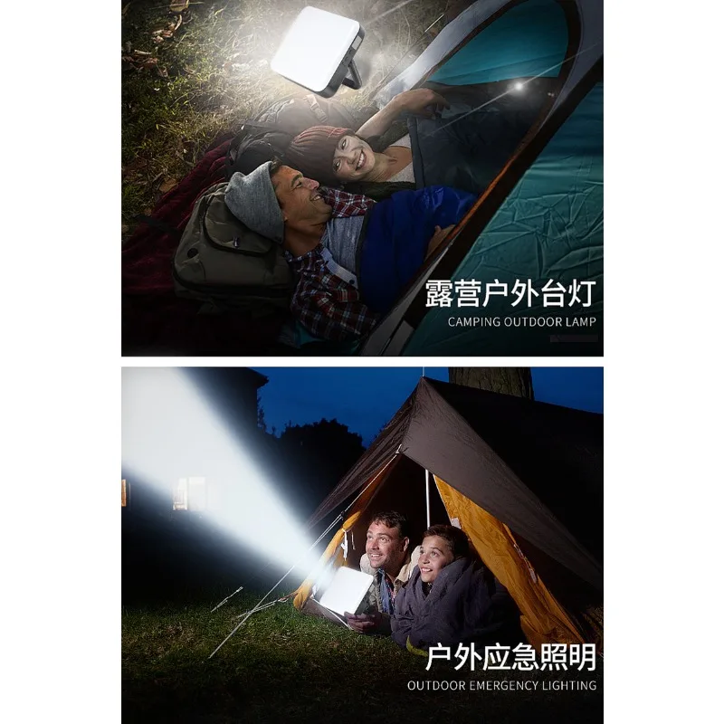 Camping Lantern Outdoor Tent Light Waterproof Rechargeable LED Magnetic Working Night Lamp For Camp Site Use