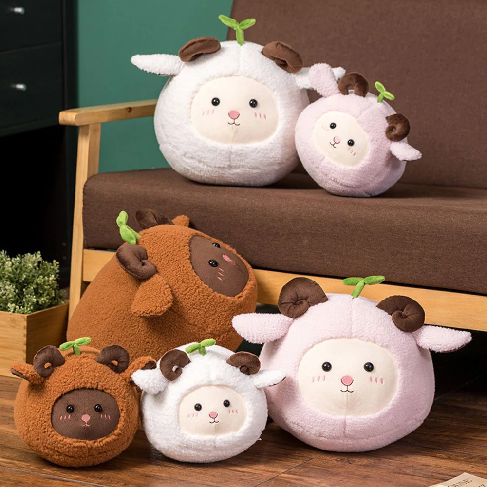 Sheep Plush Dolls Baby Cute Animal Stuffed Toys Children Accompany Girl Gifts
