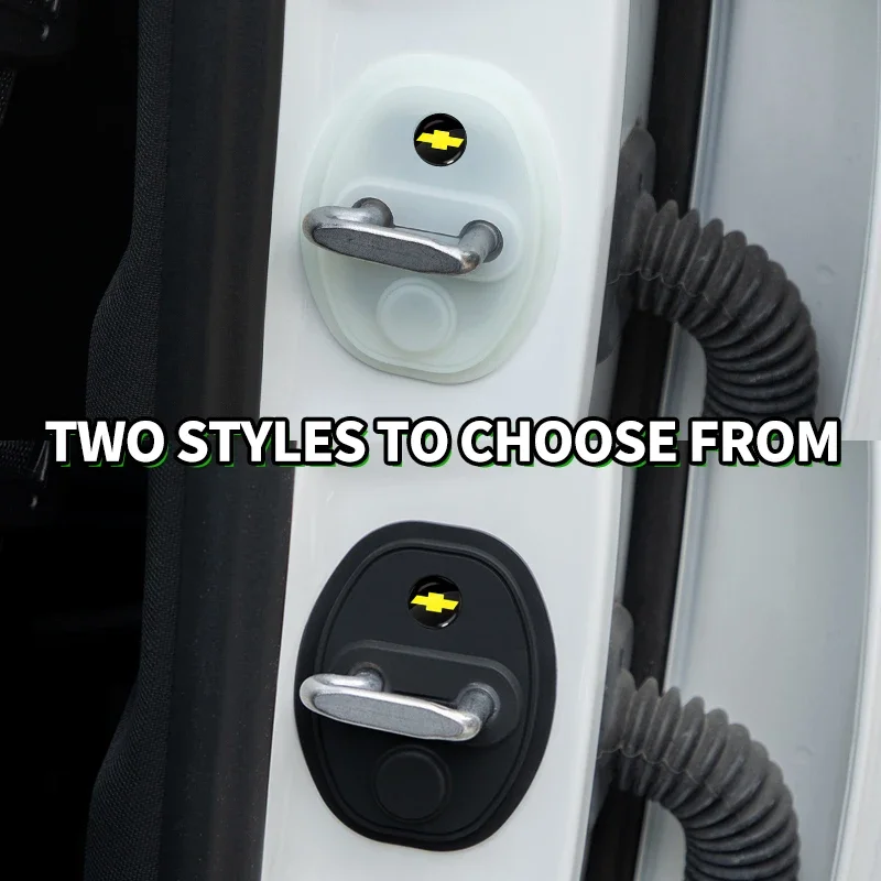 

Dust Proof Door Lock Covers 4PCS - Silicone Anti-Rust Protection For Chevrolet Silverado Impala Malibu Car Interior Accessories