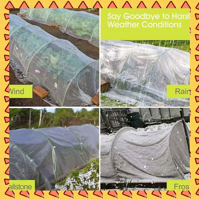 

A008 72 PCS Green House Hoops Grow Tunnel 6 Sets Of 8.5 FT Long Garden Hoops Kit, Rust-Free Fiberglass Raised Beds Hoops