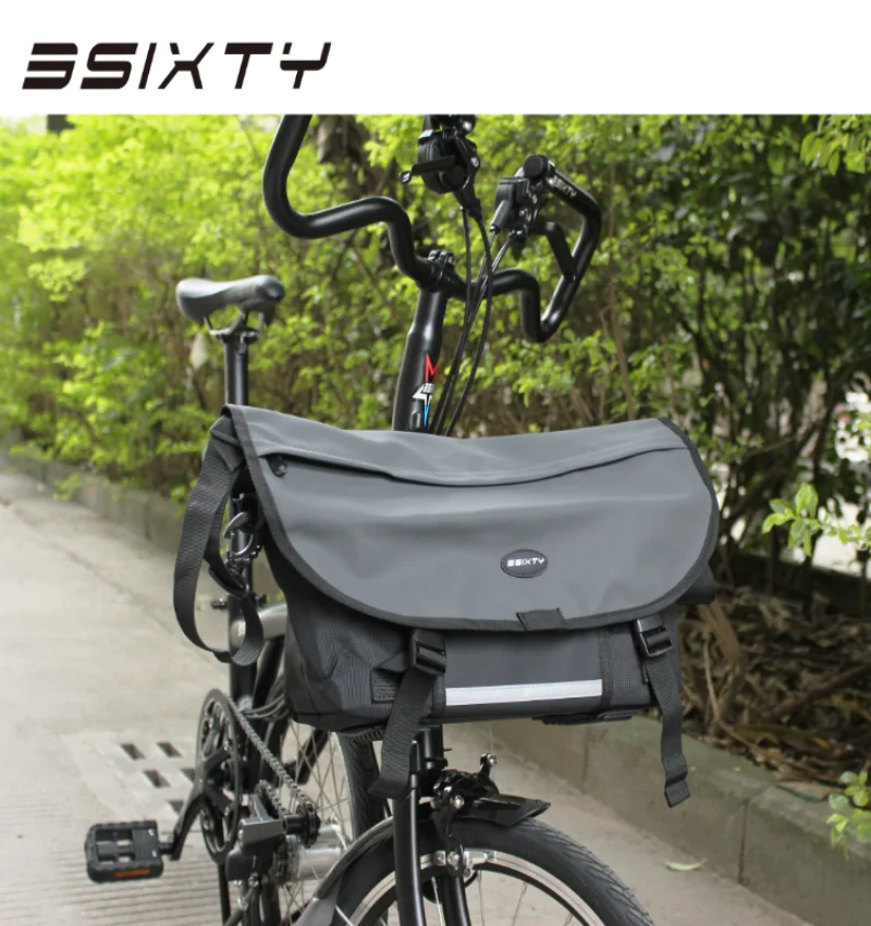 3Sixty Folding Bike Cycling Bike Crossbody Bag Large Capacity Waterproof for Brompton&3 Sixty Bicycle Bike Accessories Daily Bag