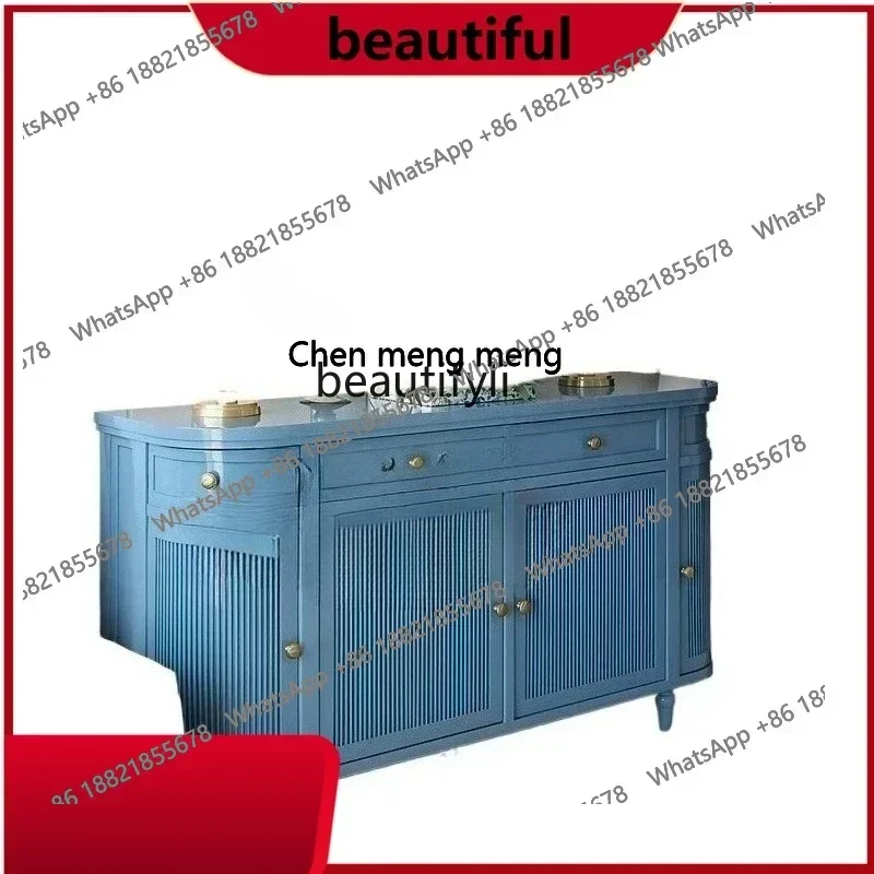 

Solid wood tea cabinet, living room wall locker, entrance cabinet H