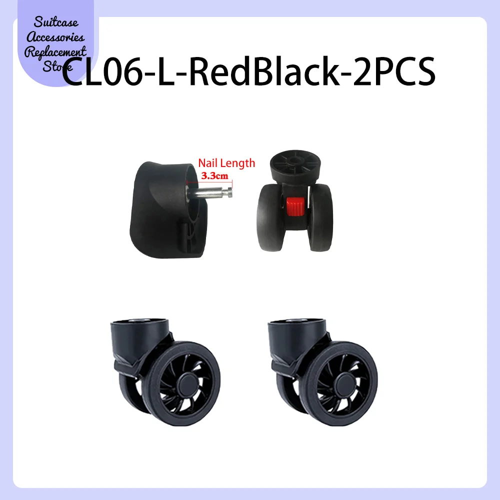 Rueda Universal silenciosa para reparación de maleta de viaje, accesorio de viaje, suave, ahorro de esfuerzo, adaptable a CL-06 07, 10, 11, 12, 20
