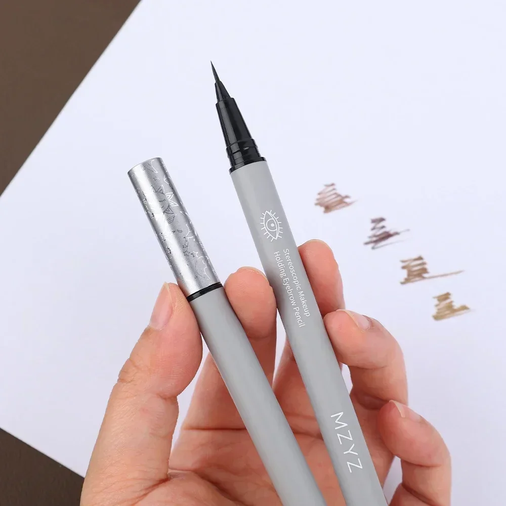 Water Liquid Eyebrow Pencil Waterproof Long Lasting No Blooming Eyeliner Lying Silkworm Ultra Fine Eyebrow Tattoo Pencil Makeup