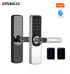 Tuya TTLOCK Biometric Fingerprint Locks Electronic Smart finger print rfid key Card APP Keyless Digital intelligent Door Lock