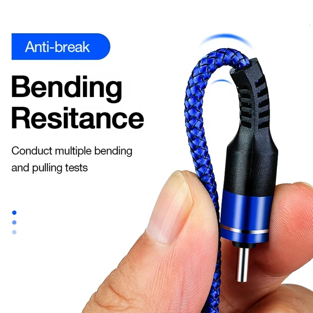66W Cable USB C to Type C to Lighting PD Fast Charger Data 3 in 1 Quick Charging Cord For iPhone 14 13 12 Huawei  Samsung Xiaomi