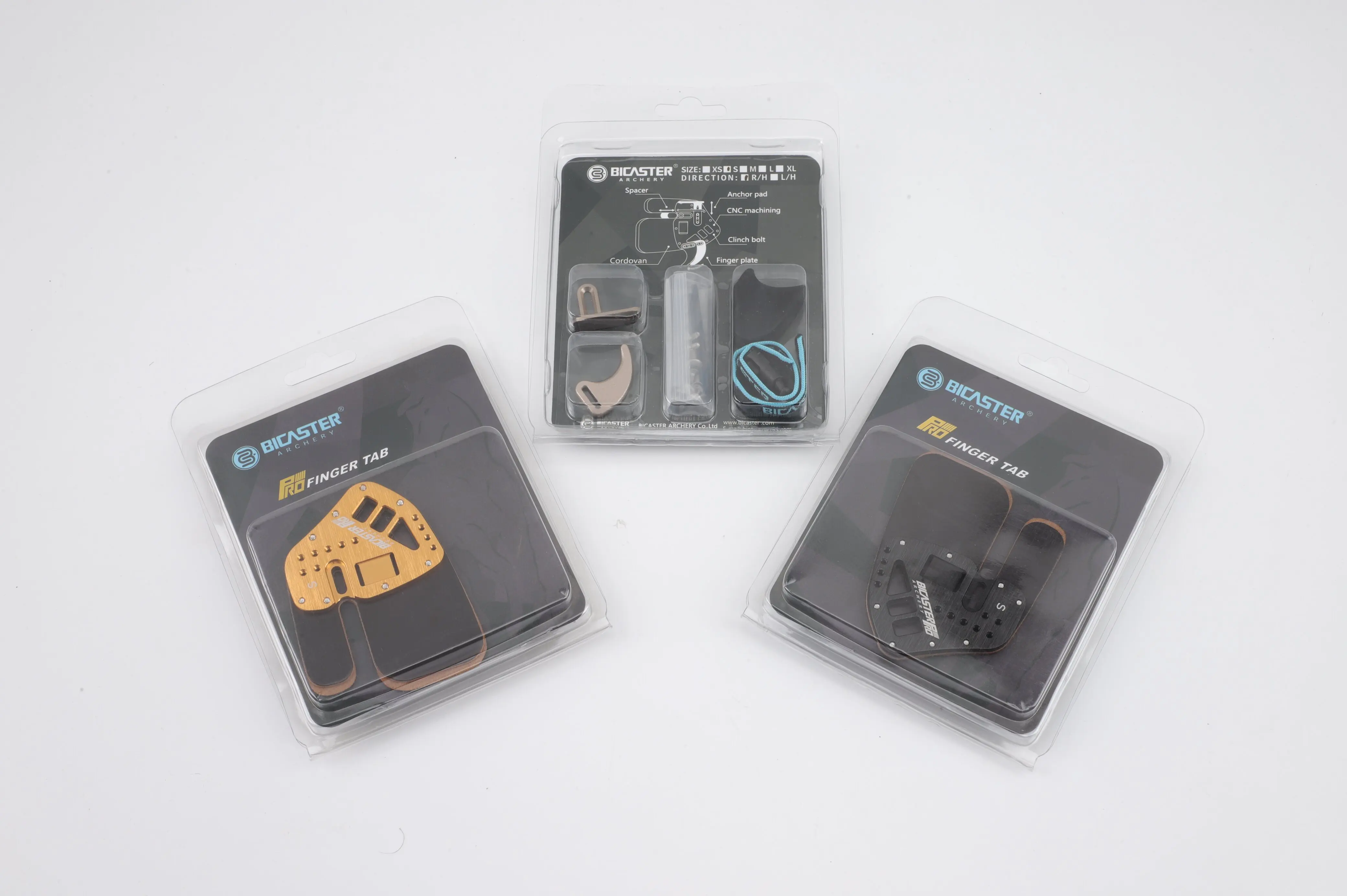 

Bicaster Finger Tab Guard Protection ASA-PRO High-quality Cordovan Leather Aluminum Alloy S/M/L Archery Shooting Accessory