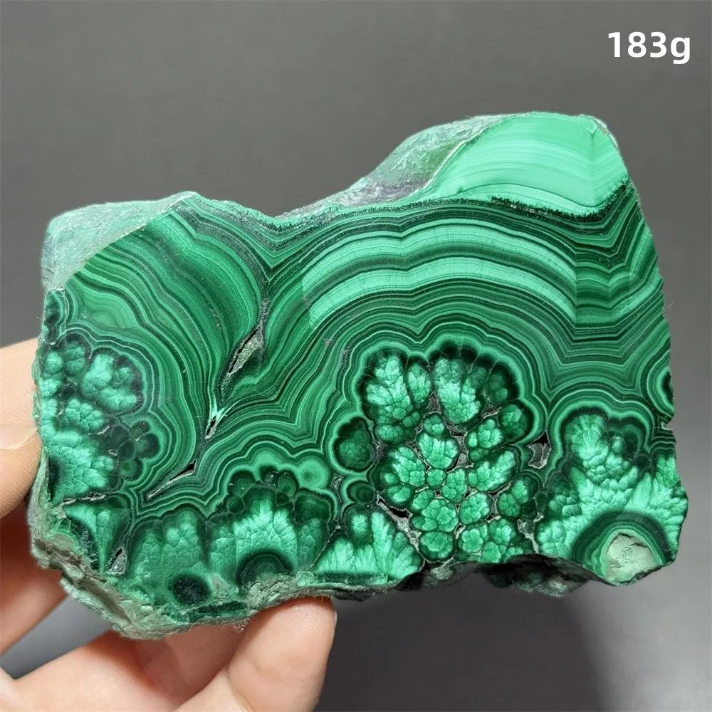 5A+ Natural Malachite Mineral Raw Stone Slice Home Office Feng Shui Decoration Therapy Spiritual Meditation Gem
