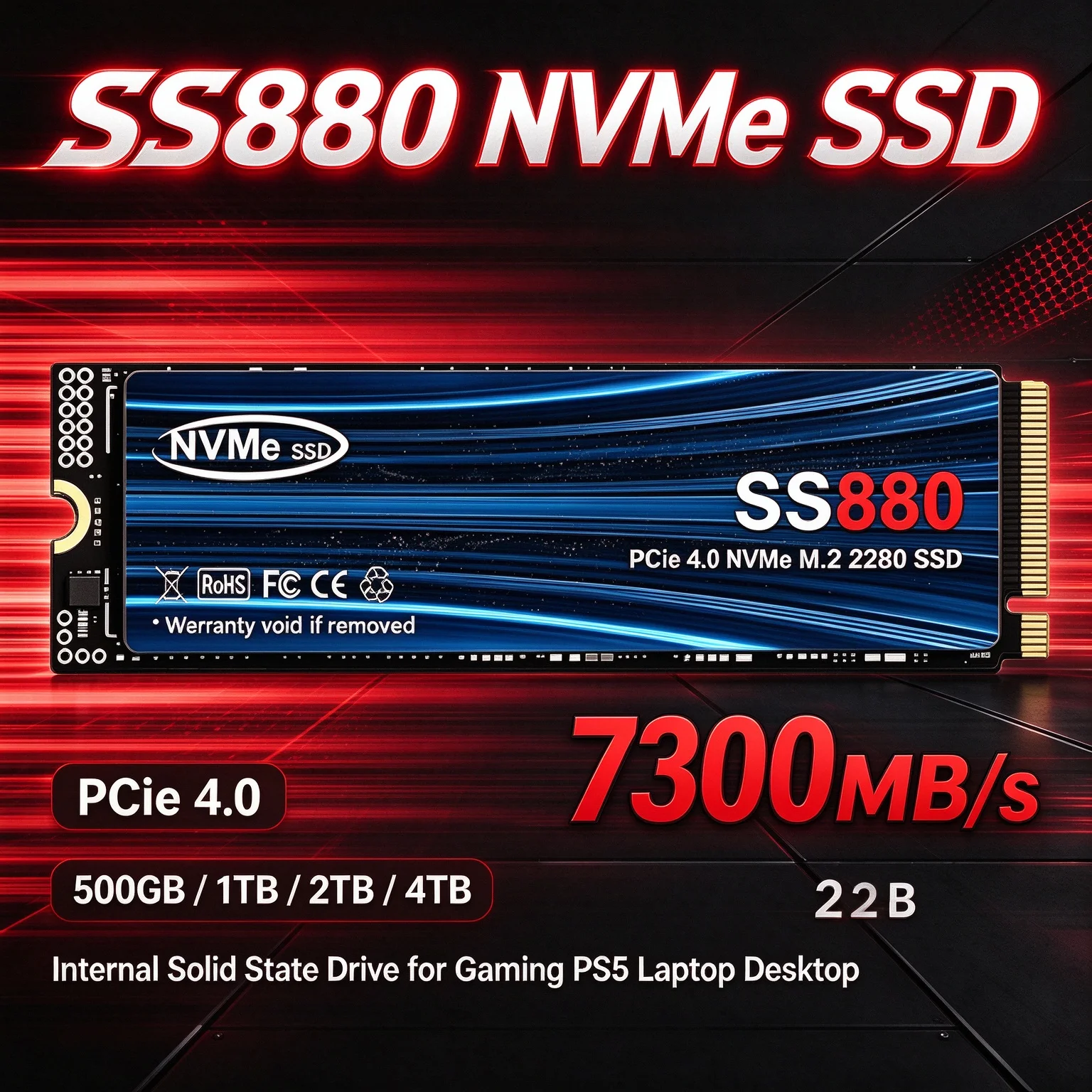 M.2 Nvme 4Tb Pcie 4.0 Ssd - Easy Install Reliable Stable Built to