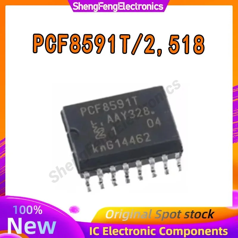 

5PCS PCF8591T/2,518 PCF8591T PCF8591 PCF IC Chip SOP16 100% New Original in stock