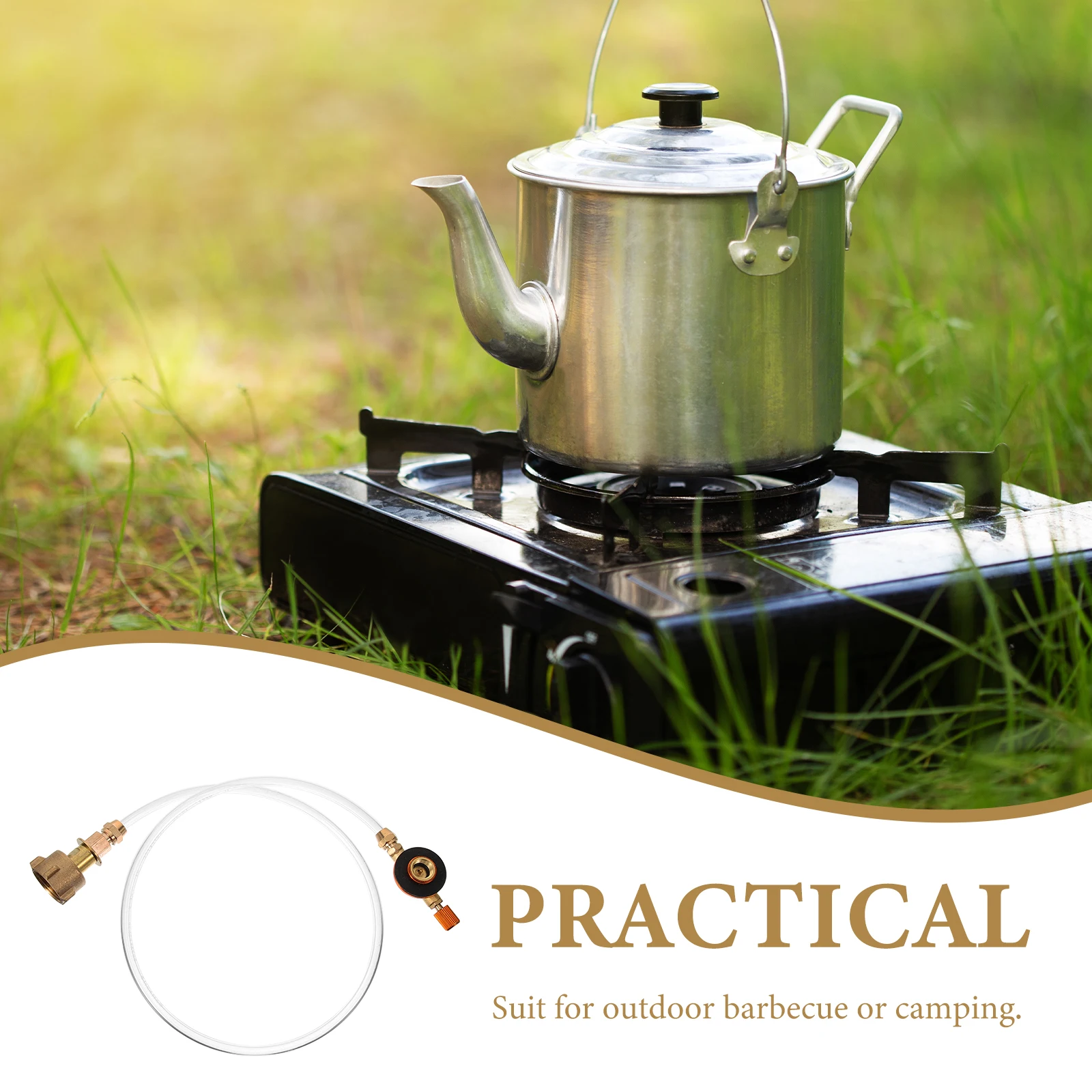 

Propane Tank Adapter Camping Gas Stove Flat Tank Gas Filled Tube Outdoor Stove Adapter Fuel Refill Converter Camping Supplies