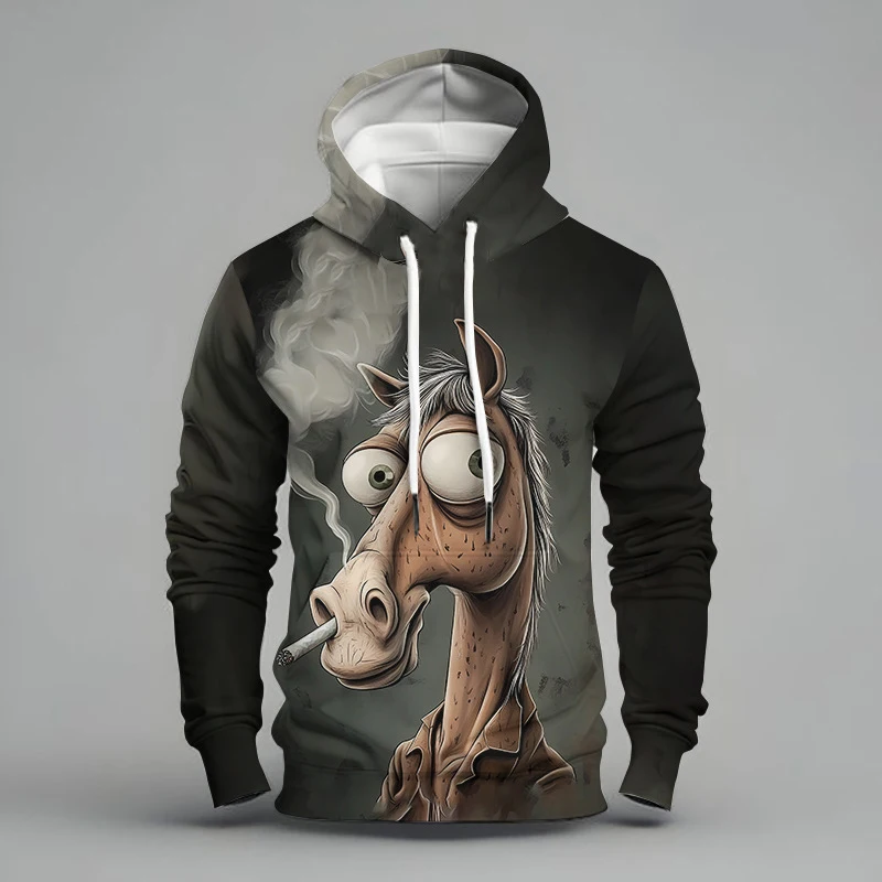 

Funny 3D Printed Animal Graphic Hoodies For Men Autumn Women Cute Animal Pullovers Sweatshirt Personality Mens Hoodie Clothing