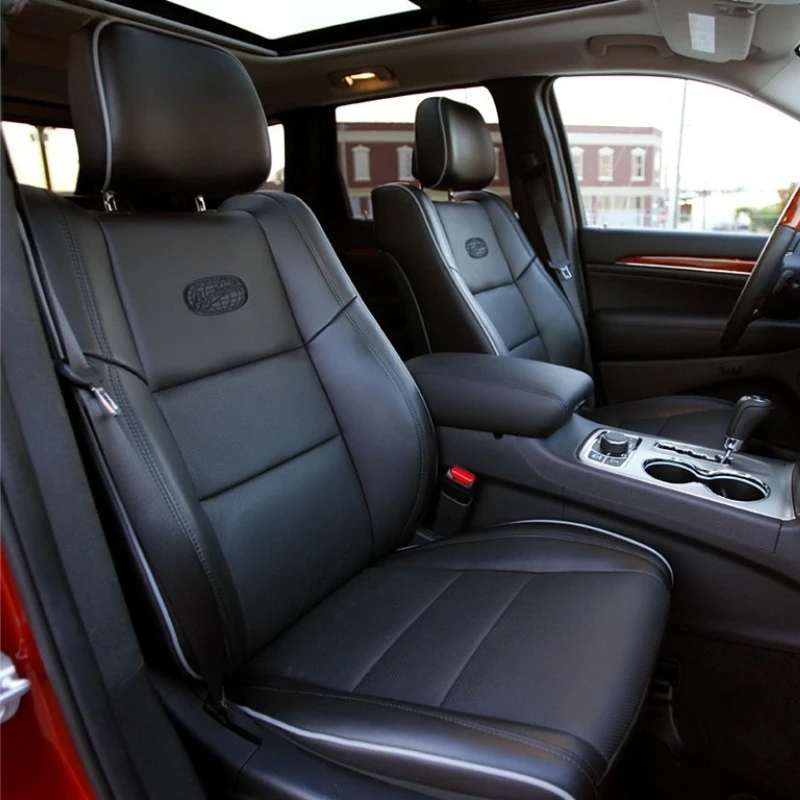 

5 seat For Jeep Grand Cherokee 2011-2021 Custom vegan leather Car Seat Covers Accessories