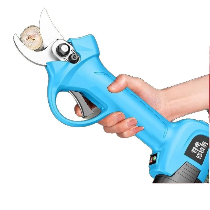 ^For Electric pruning shears Powerful rechargeable thick branch fruit tree shears Wireless lithium battery Multifunctional shear