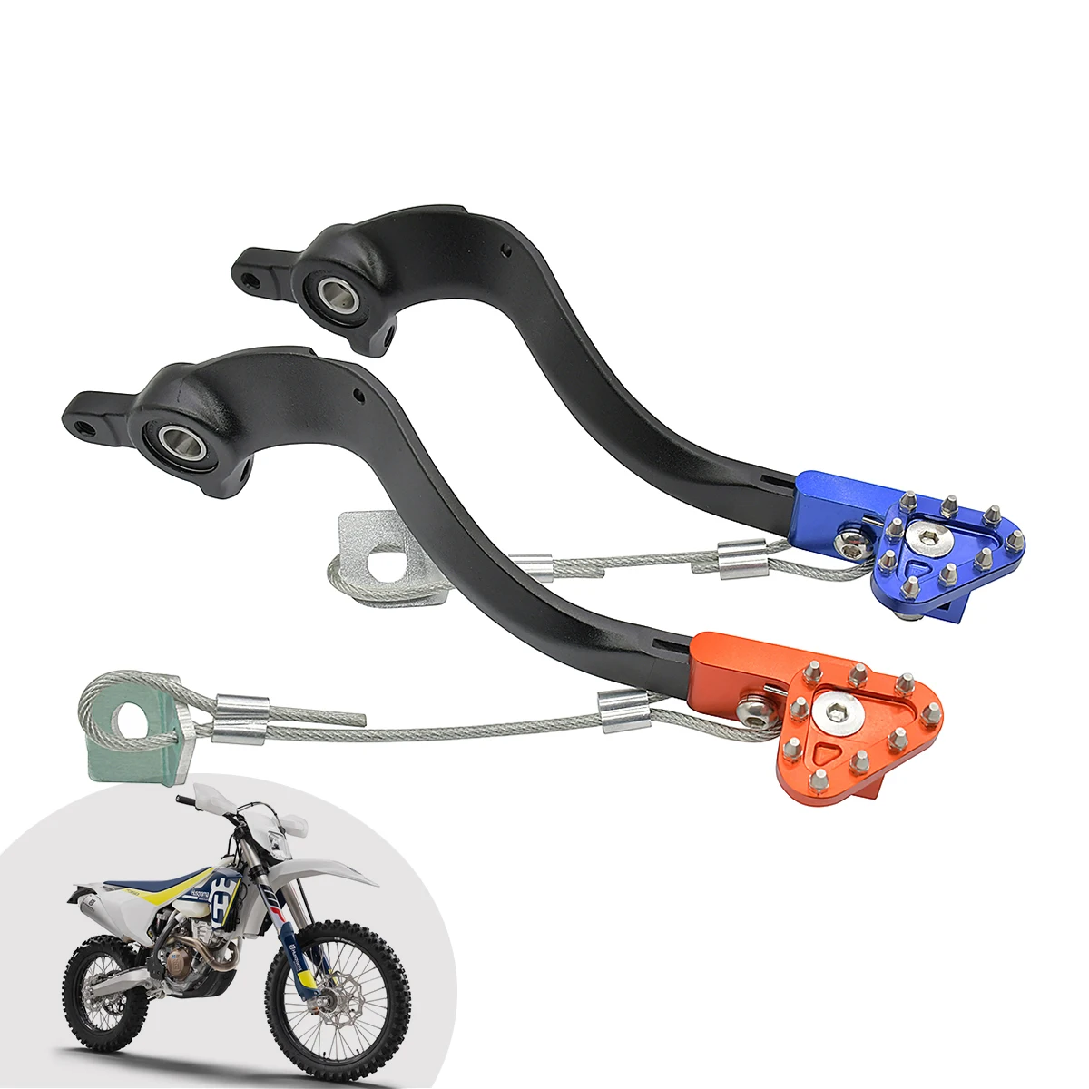 

For EXC EXC-F SX SXF XC XCF XCW XCF-W Husqvarna TC TE FC FE 125-530 Motocross CNC Rear Brake Pedal Arm Lever Brake Saver