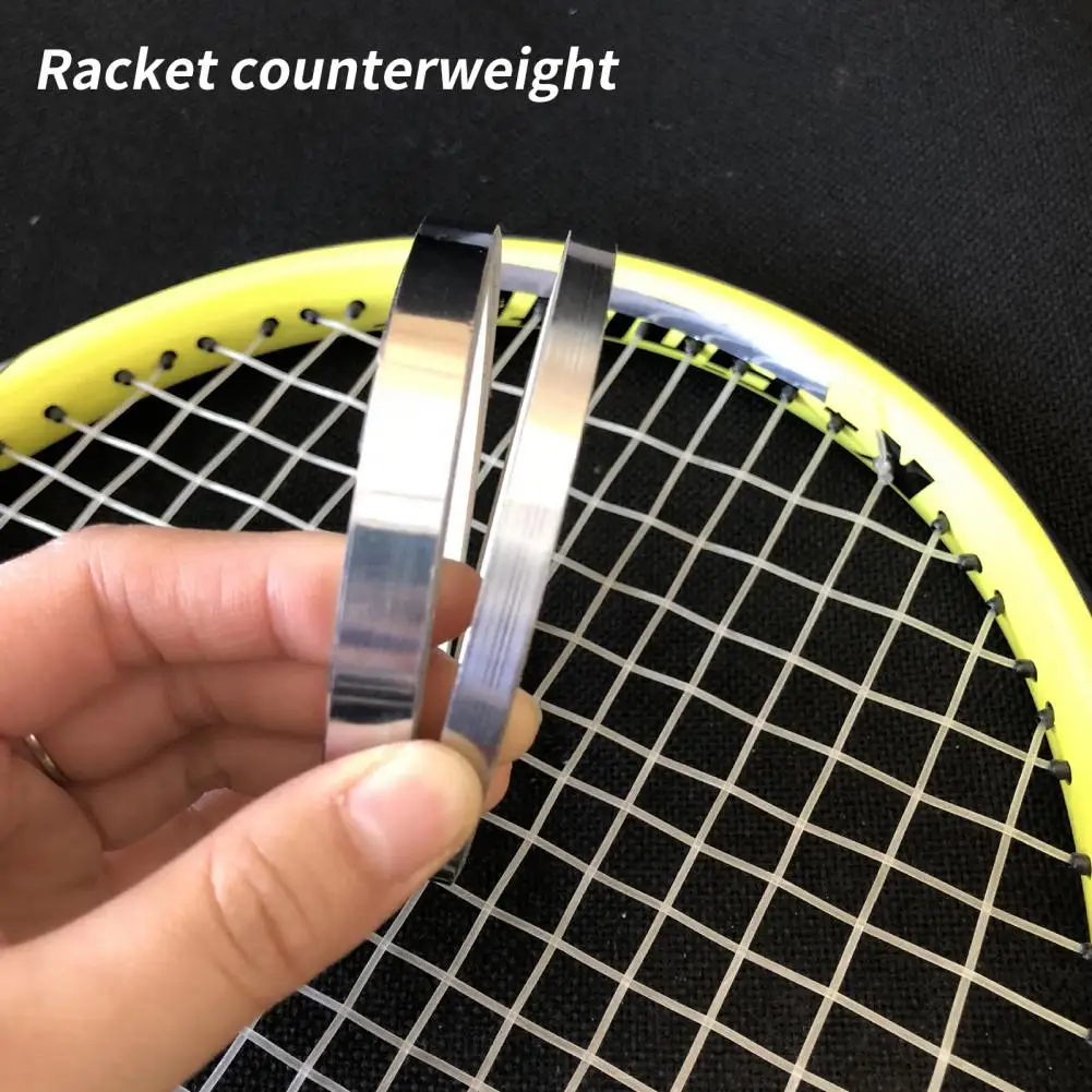 

1 Roll Racquet Weight Helpful Professional Racket Lead Plate Silver Color Racket Lead Tape