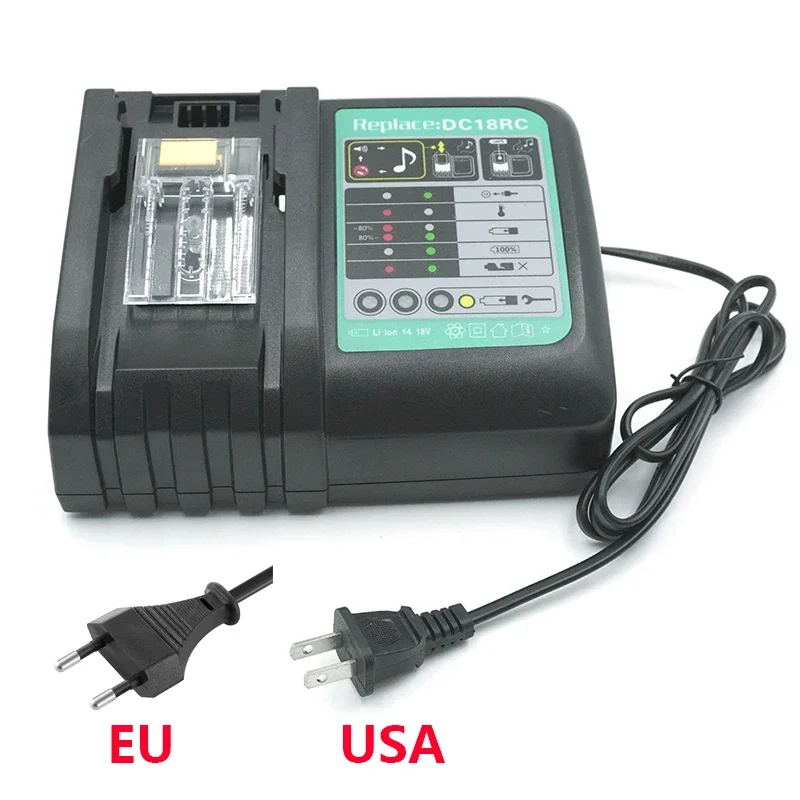 

DC18RC Charger For Makita 18V Battery Charger 3A Fast charging Li-ion for Makita Drill 14.4V 18V LXT BL1815 BL1860 BL1450